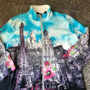 NWT- Paris zip up jacket - onque casual medium